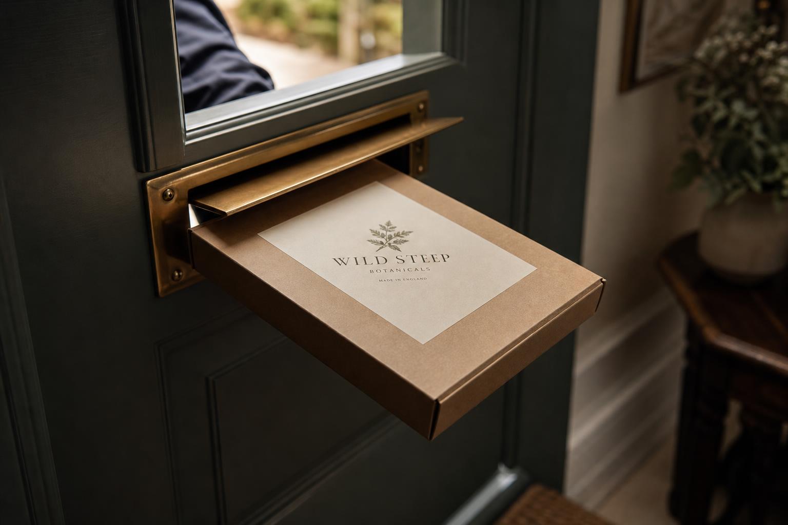 A Blend Club box — two base teas, eight botanicals and a recipe card inside