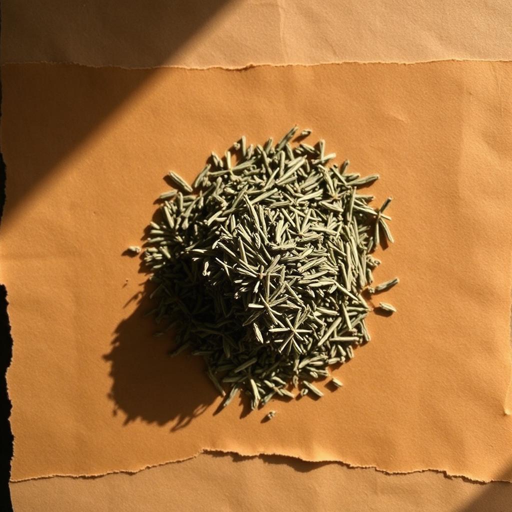 A pile of Vervain on aged cream parchment