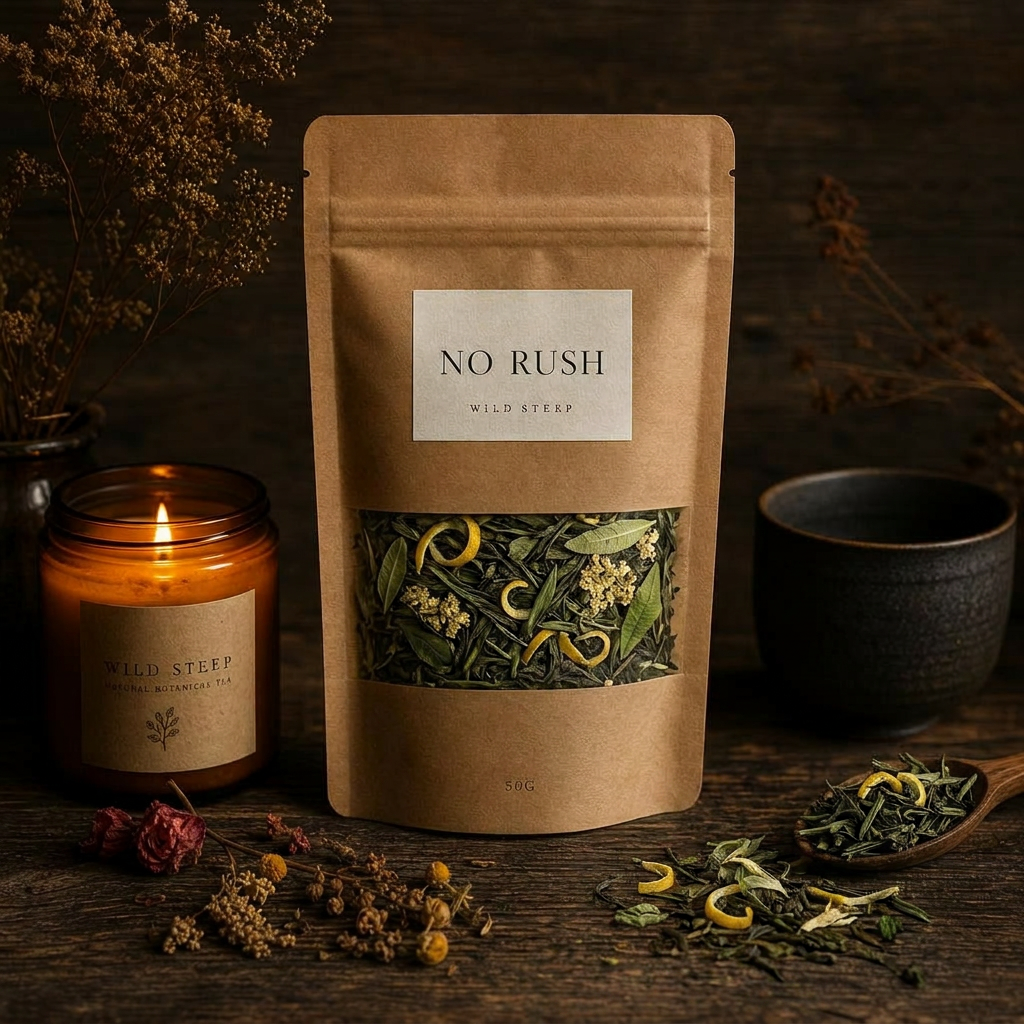 No Rush — a Wild Steep pouch from the Good Intentions range